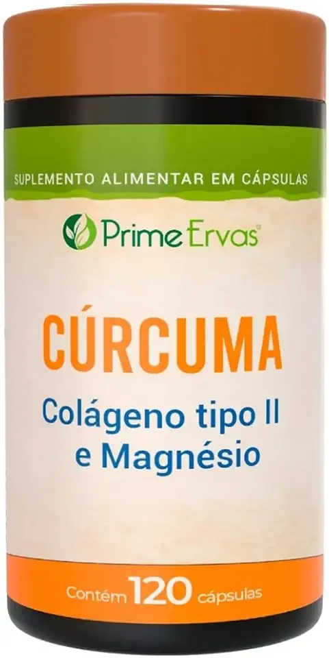 CURCUMA COLAGENO TIPO II E MAGNESIO 120CPS PRIME ERVAS