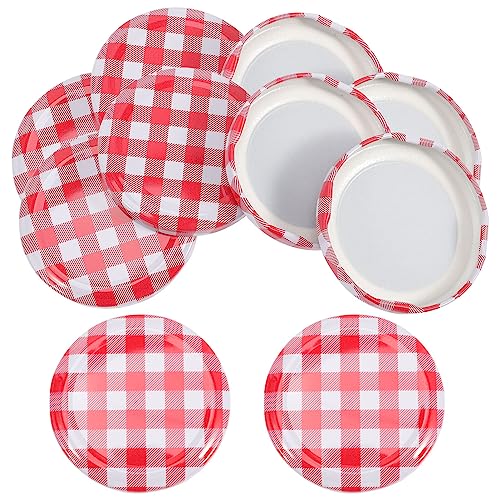 Cabilock 40pcs Canning Jar Lids Rings Regular Mouth Lid for Jam Preserves Sauce Storage