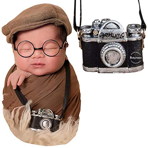 Image of BabyMoon Newborn Baby Photography Photoshoot Props (Camera), 1 Count, Black