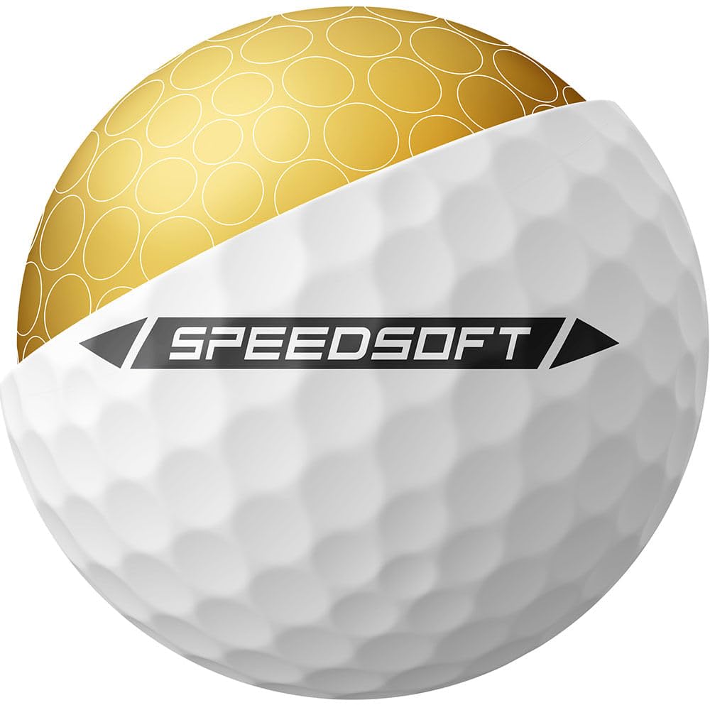 TaylorMade SpeedSoft Golfbälle für Herren, Weiß