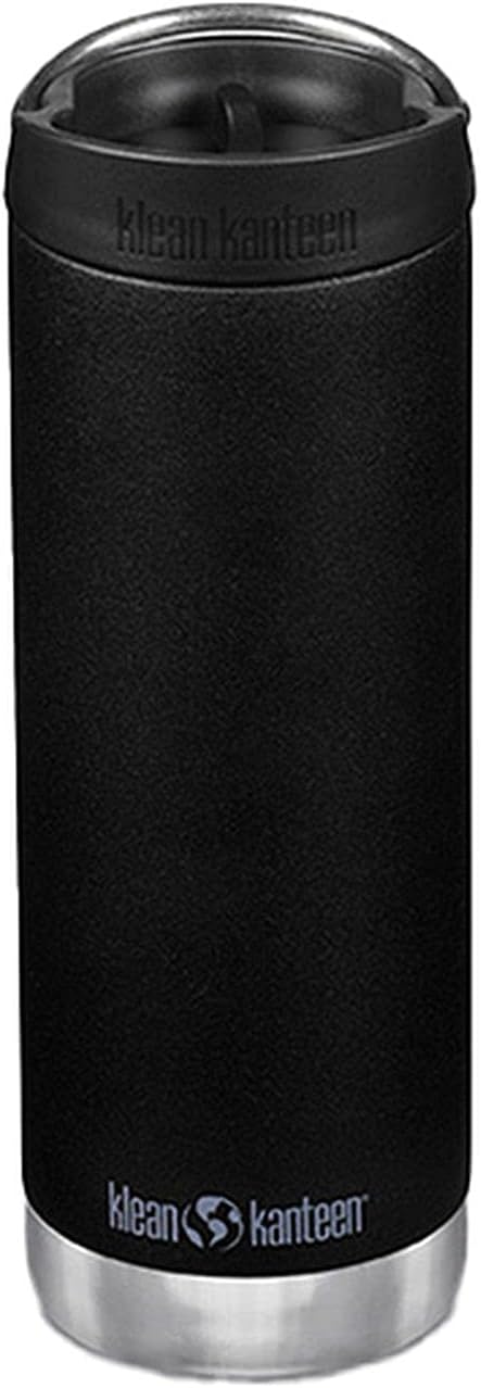 Klean Kanteen 1008352 Mug Bottle, TK Wide, Cafe Cap, Black, 16 oz (473 ml)