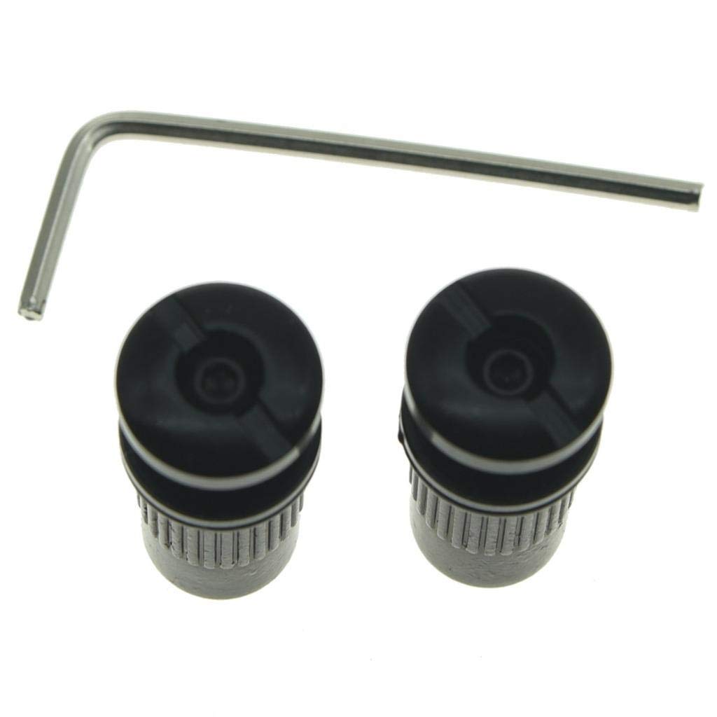 Dopro Locking Tailpiece Mounting Studs Guitar Stop Bar Posts Wraparound Bridge Locking Posts Black