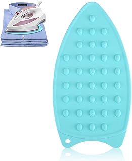 Almofada de descanso de silicone para passar roupa, grande e resistente ao calor para tábua de passar roupa, costura, chapinha, alisador (verde)  
