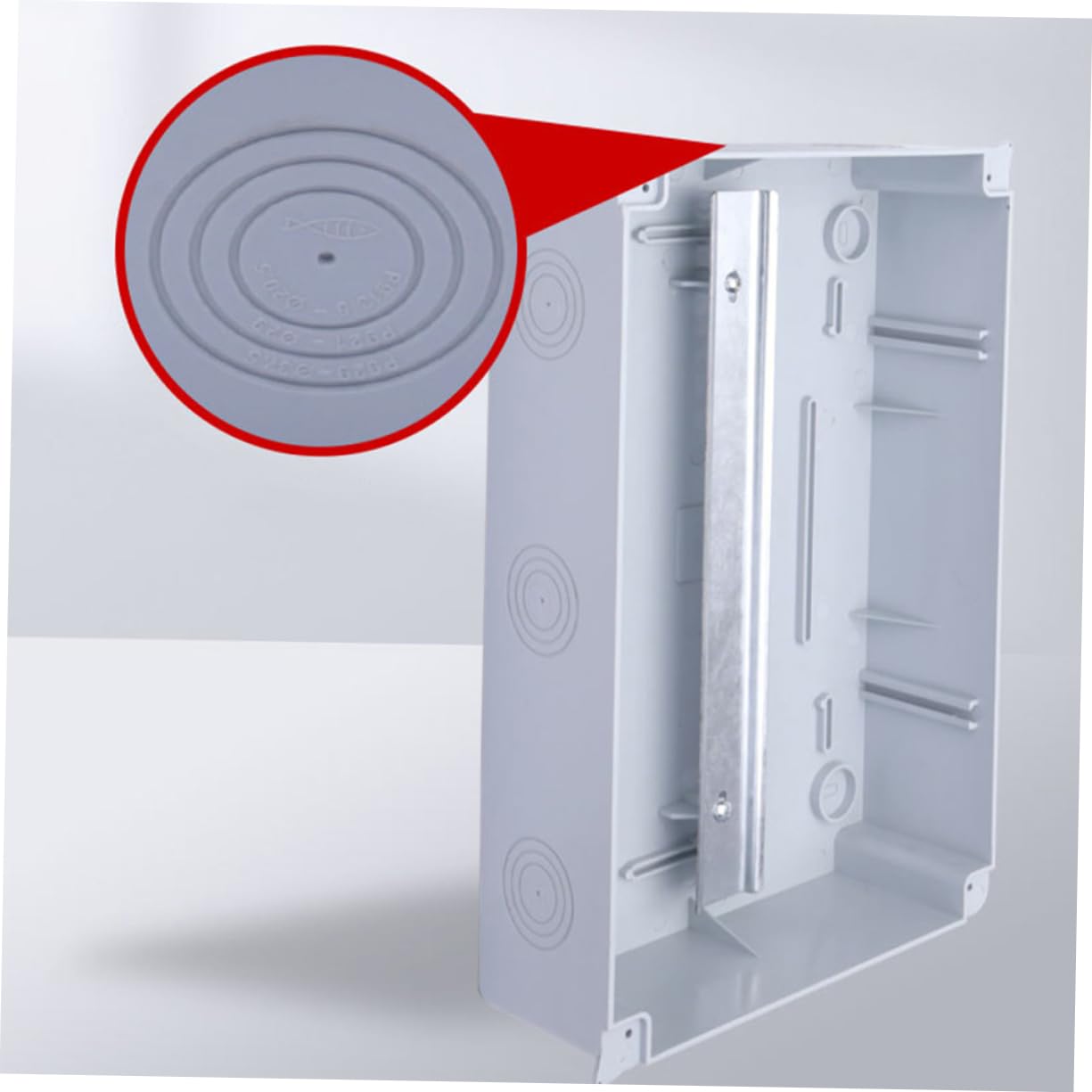 Caja de Distribución Eléctrica de Superficie, Plástico Blanco, Ip65, 15 Circuitos, Resistente Intemperie para Uso Exterior