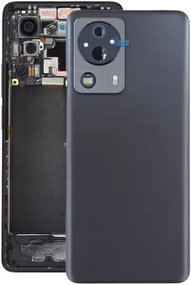 for Xiaomi 13 Lite (2209129G) – Compatible Replacement Battery Back Cover Rear Housing Case (Black)