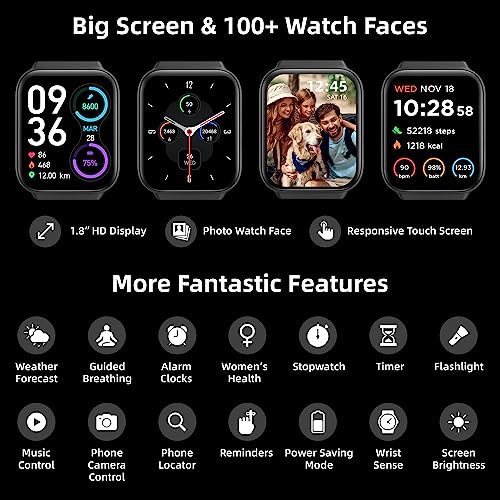 Delvfire Orologio intelligente per donne e uomini