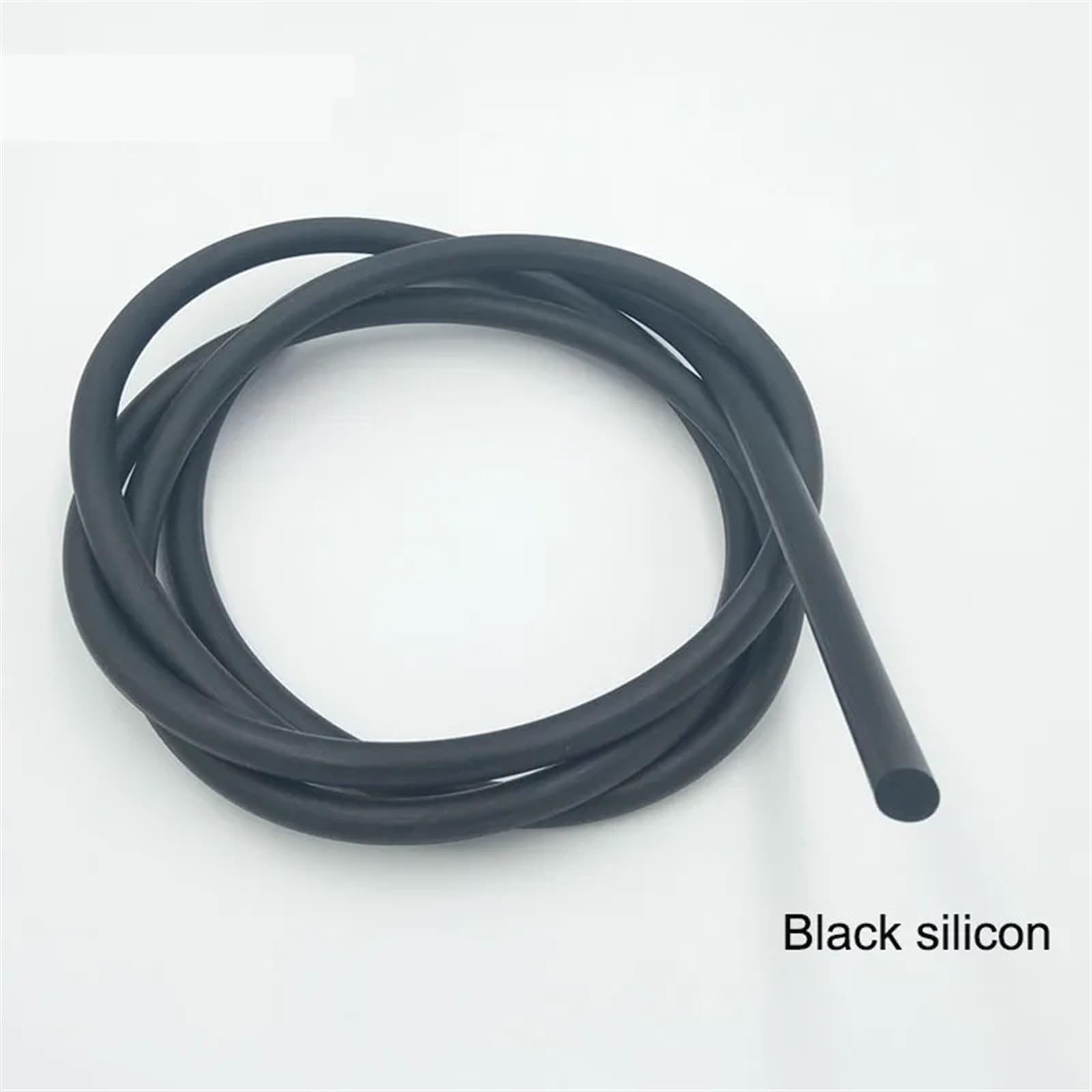 Cordón de silicona sólido negro, diámetro de 1mm ~ 25mm, junta de goma blanca, tiras de sellado, anillo redondo, resistente al agua a altas temperaturas, 5 metros (Tamaño : Dia 18mm 5 Meters)