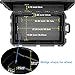 Regetek Waterproof Hard Case, 33 x 21 x 14 Inch, Equipment Case with Wheels/Customizable Foam/Retractable Handle for electronic, tool,cameras, Shockproof,Rolling Hard Case Inner 27.24