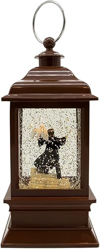 Miniatura 3 de Harry Potter Kurt Adler - Farol LED musical giratorio de 9 pulgadas, funciona con pilas, color marrón