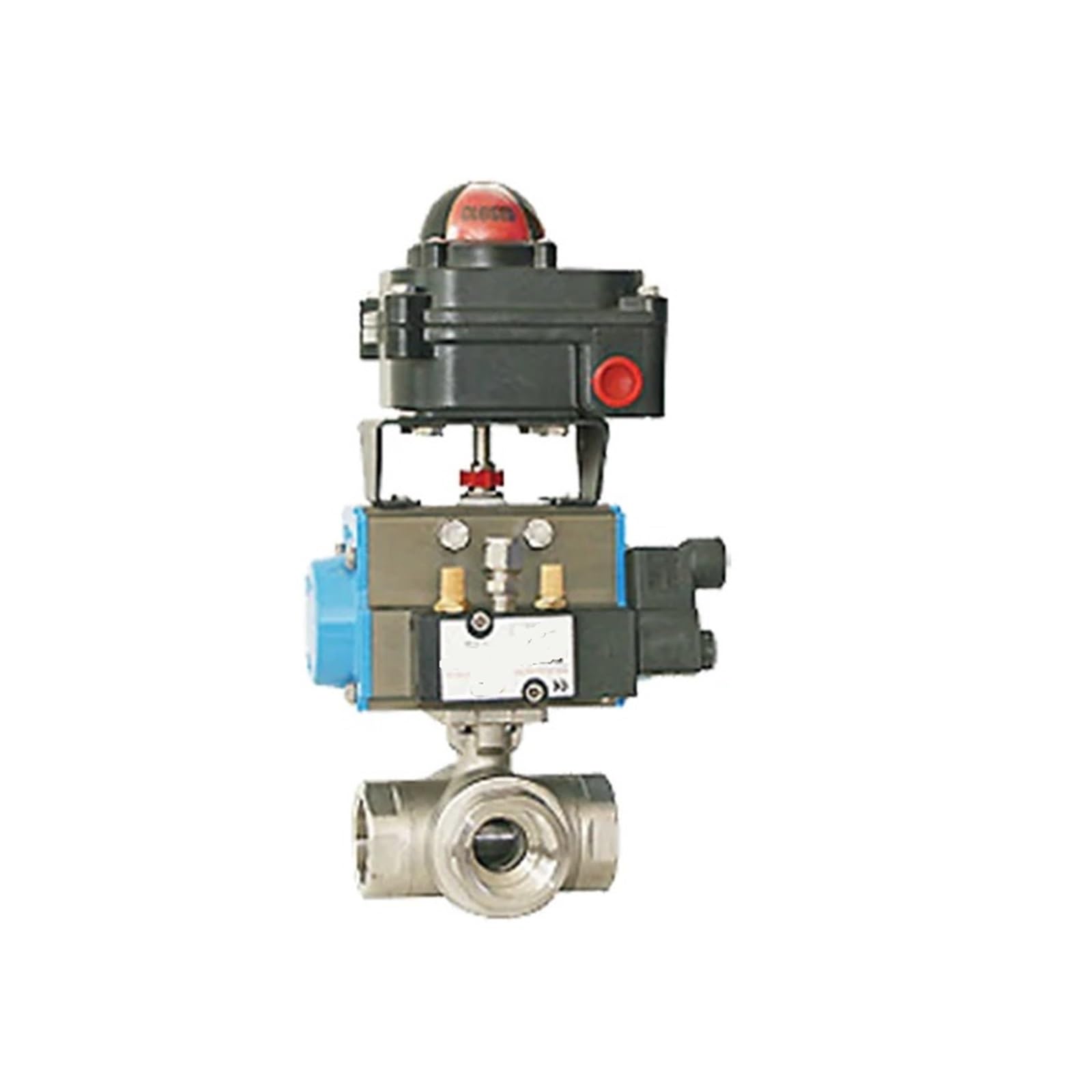 Actionneur pneumatique pour automatiser votre vanne trois voies en acier inoxydable 304
