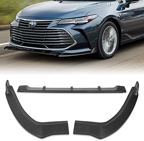 3PCS Front Bumper Body Spoiler Lip Fit for Compatible with 2019 2020 2021 Toyota Avalon STP-Style, Air-Dam-Chin-Diffuser, Trim Protection Spoiler (Unpainted Matt Black)