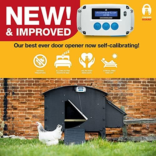 ChickenGuard 2022 New Model Automatic Chicken Coop Door Opener with Predator Resistant Auto-Lock Door (X5LDK)