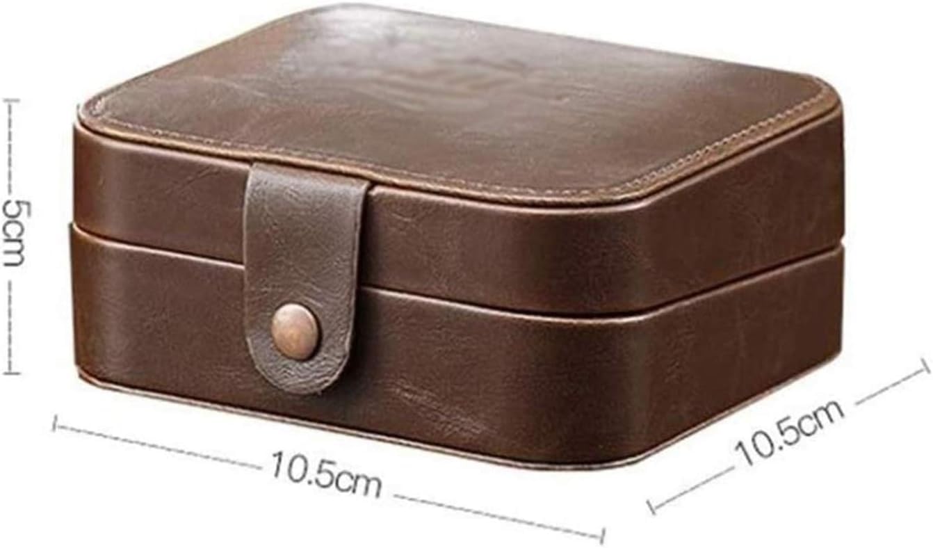 Joyero para Mujer, Organizador de Joyas de Viaje para Collar, Pendientes, Anillos, Estuche de Soporte de joyería de PU