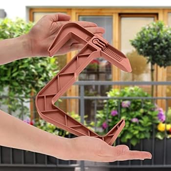 Supports Réglables Pour Jardinière - Lot De 2, En Fer Blanc, Sans Perçage, Pour Balcon, Terrasse Ou Rebord Fenêtre