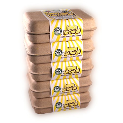 Maple Hill Naturals Lemon Tea Tree Essential Oil Soap 5 Bar Value Pack