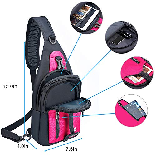 Y&R Direct 14 Colors Lightweight Sling Backpack Sling Bag Travel Hiking Small Backpack for Women Men Kids Gifts - Image 6