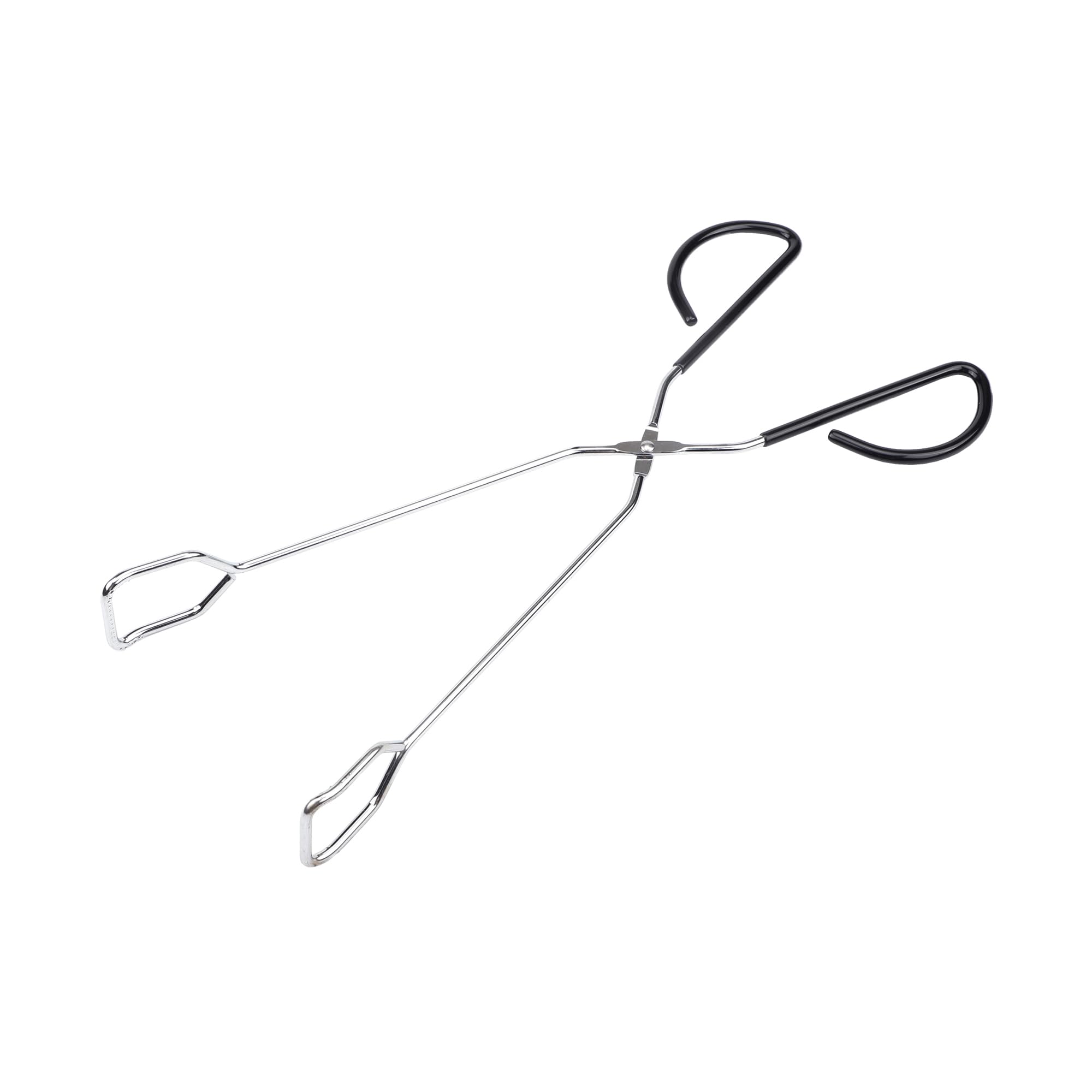 Amig - BBQ Tongs - 34.5 cm - Silver - Stainless Steel - Kitchen and Grill Utensil with Firm Grip and Comfortable Handling - Mod. AM33