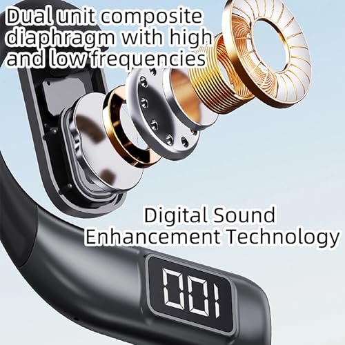 Auricular inalámbrico Bluetooth 5.5 On Ear con gancho miniatura 6