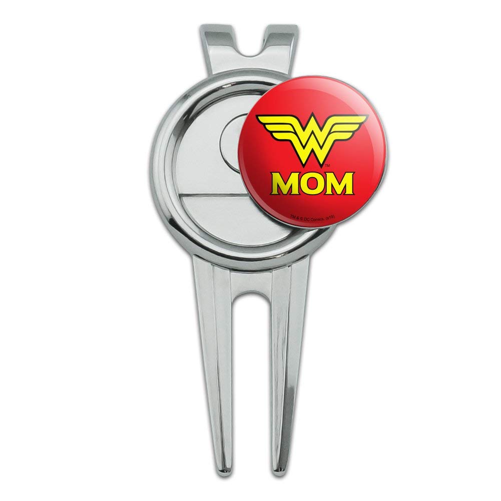 GRAPHICS & MORE Wonder Woman Wonder Mom Logo Golf Divot Repair Tool and Ball Marker