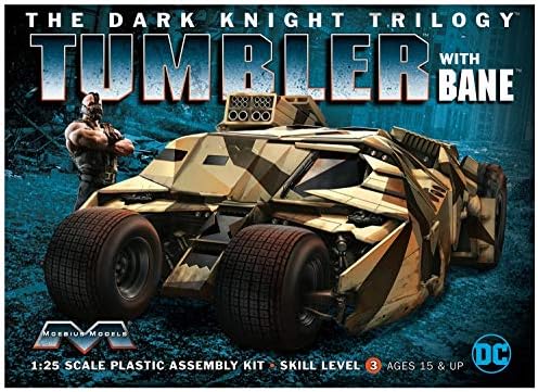 Moebius 967 The Dark Knight Trilogy Armored Tumbler with Bane 1:25 Scale Plastic Model Kit - Requires Assembly