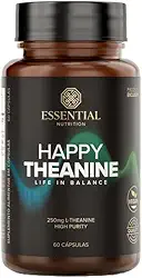 Happy Theanine L-teanina Essential Nutrition 60 Cápsulas