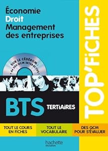 Livres Couvertures de TOP'Fiches - Economie, Droit, Management des entreprises BTS