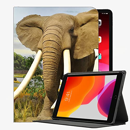 Fall für iPad (9.7-Zoll, 2018/2017 Modell, 6./5er Generation), Elefanten Tiere Hintergrundbilder Style48 Fall Slim Shell Cover für iPad 9,7 Zoll