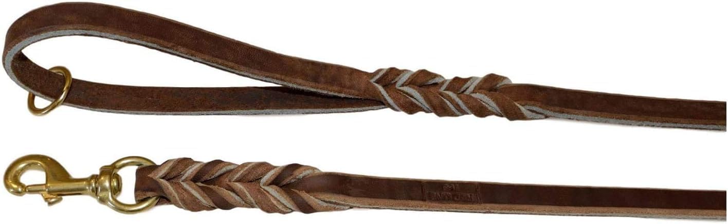 REDLINE K-9 Premium 3/8-Inch Soft Leather Dog Leash, Used by Top Trainers Worldwide, Super Soft, Made in Our Amish Leather Shop (3/8 inch x 3 feet)
