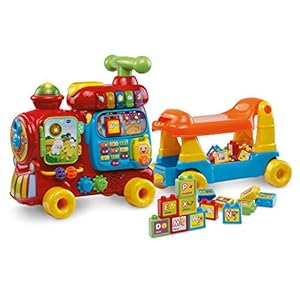 VTech Baby 5-in-1 Maxi Trein Elektronische Educatief Speelgoed Set, Veelkleurige Spaanse Versie One Size Veelkleurig