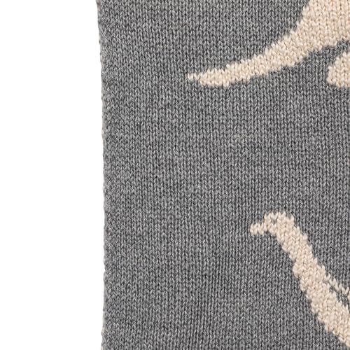 Image of Creative Co-Op Cotton Knit Baby Blanket with Dinosaurs, 40 inch L x 32 inch W