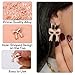 Lyreh 110pcs Pink Bow Charms Set for Jewelry Making, 6 Styles Alloy Enamel Bowknot Pendant Charms with Jump Rings for DIY Making Bracelets Earrings Necklace Craft Supplies