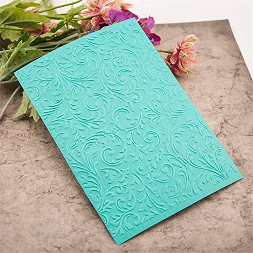 Welcome to Joyful Home 1PC New Leaves Background Embossing Folder for Card Making Floral DIY Plastic Scrapbooking Photo Album Card Paper DIY Craft Decoration Template Mold