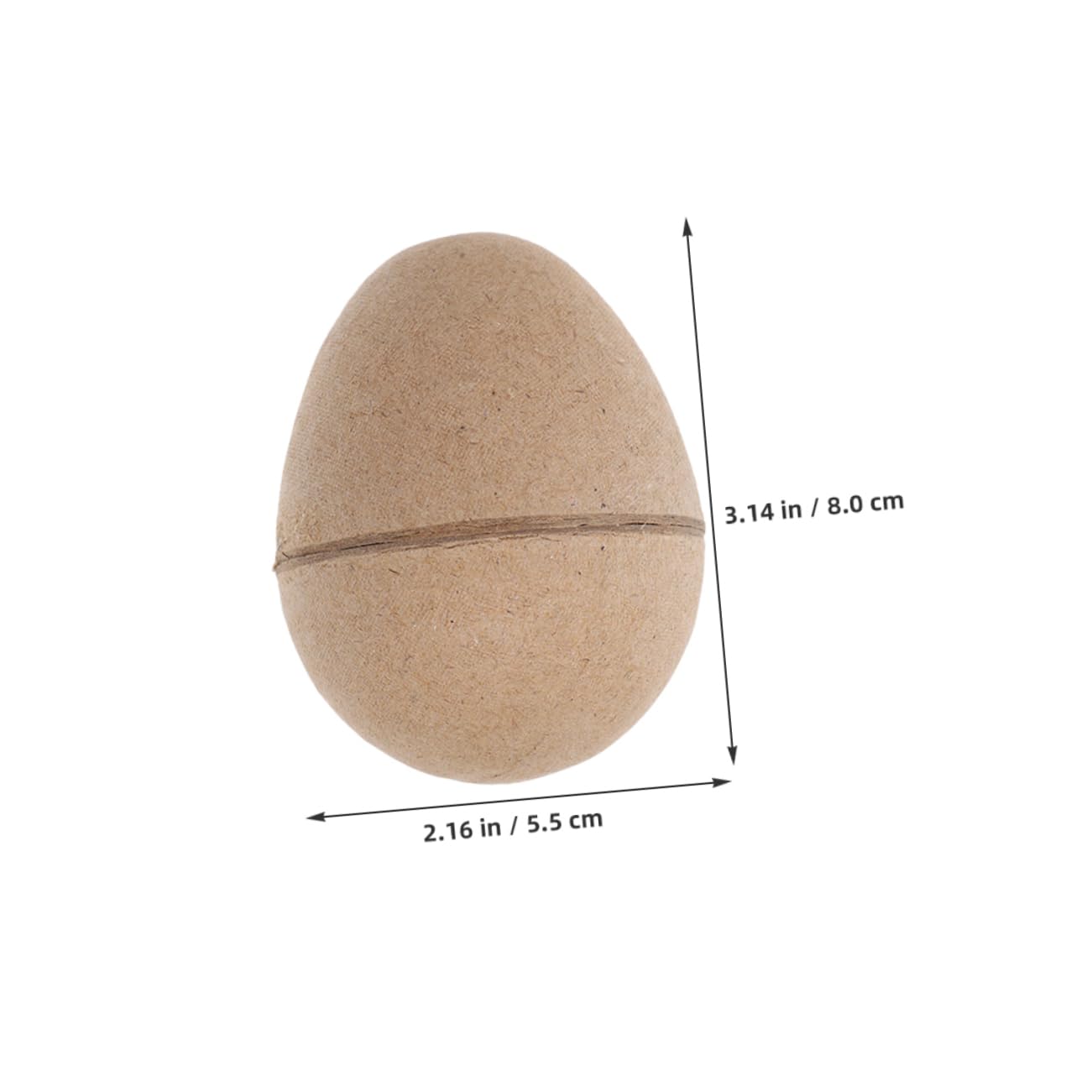 Housoutil Creative Easter Crafts 10pcs Blank Easter Egg Drawing Paper Mache Eggs