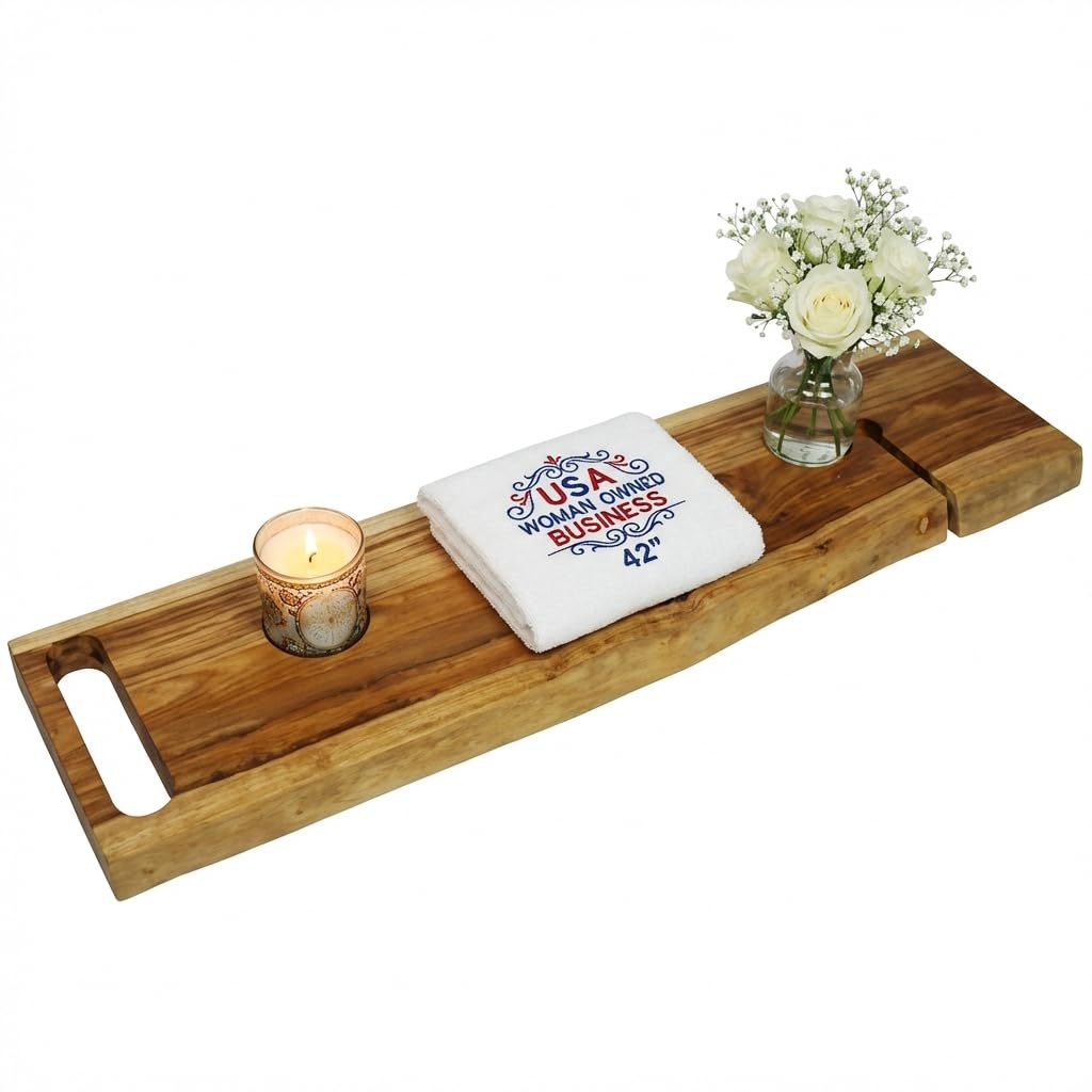 EcoDecors Eleganto Teak Bath Caddy