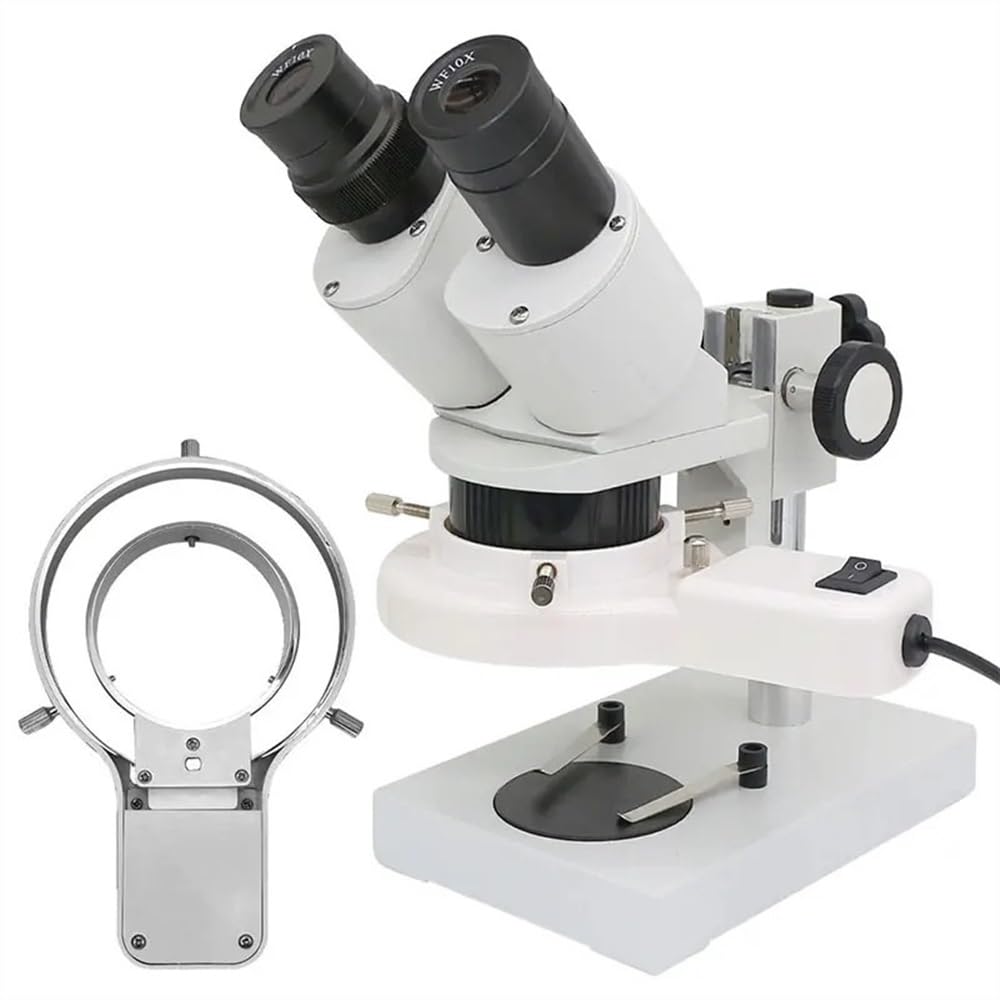Accessori per microscopio da laboratorio Microscopio stereo 20X 40X con strumento di riparazione for saldatura industriale illuminato for telefono cellulare, orologio, orologio, riparazione PCB