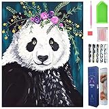 mosaico de diamantes 【Lo que obtendrá】 El kit de pintura de diamantes incluye 1 lienzo preimpreso (sin marco), 1 bolígrafo adhesivo de diamantes, 1 bandeja de plástico, 1 pinza, 1 pegamento, 1 juego de diamantes redondos.Cada kit de pintura de diamantes viene con ¡Todo lo que necesitas para empezar!