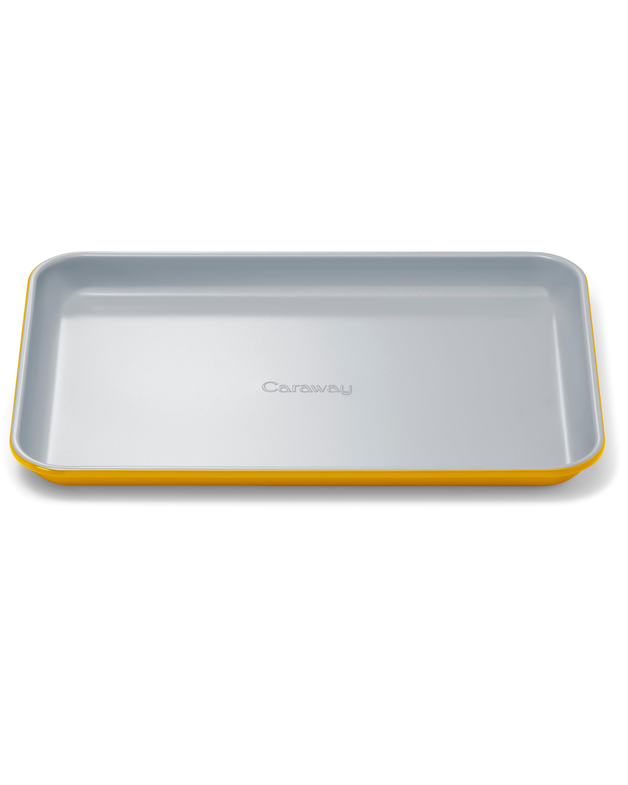 Caraway Nonstick Ceramic Small Baking Sheet (9x13”) – Non-Toxic, PTFE & PFOA Free – Oven Safe – Aluminized Steel Core – Mini Sheet Pan for Baking, Roasting & More - Marigold Marigold Small 9' x 13'