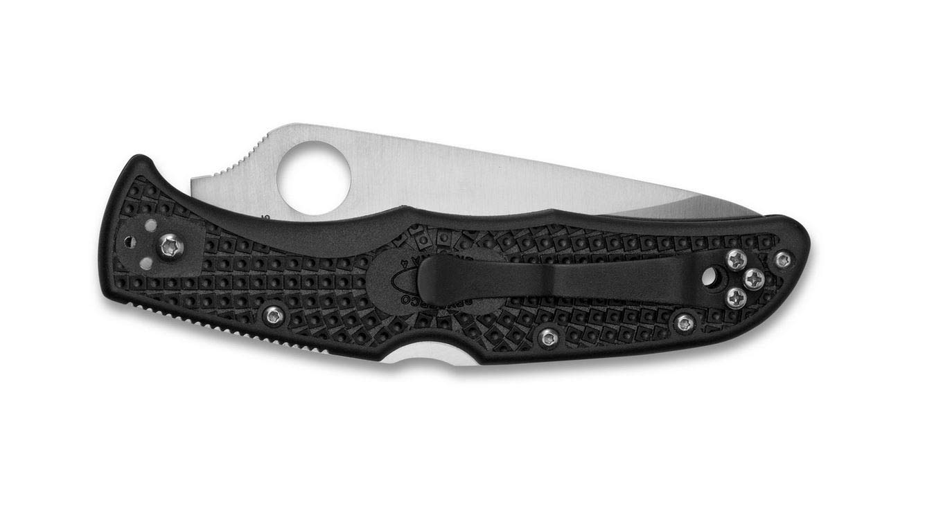 Spyderco, Coltello Pieghevole Endura (Welle, Nero (Schwarz)