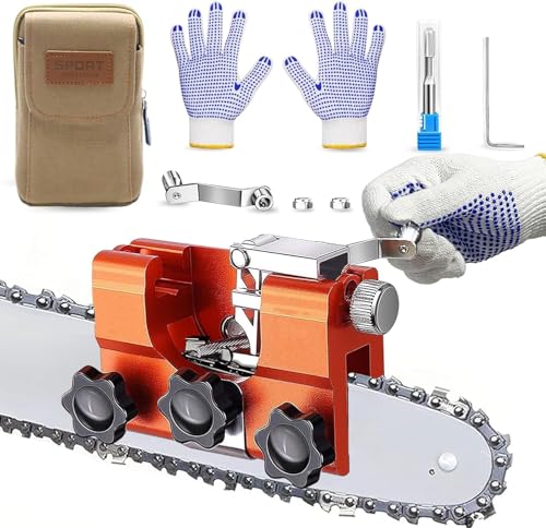 Hyceker 2025 Upgraded Chainsaw Sharpener Tungsten Carbide