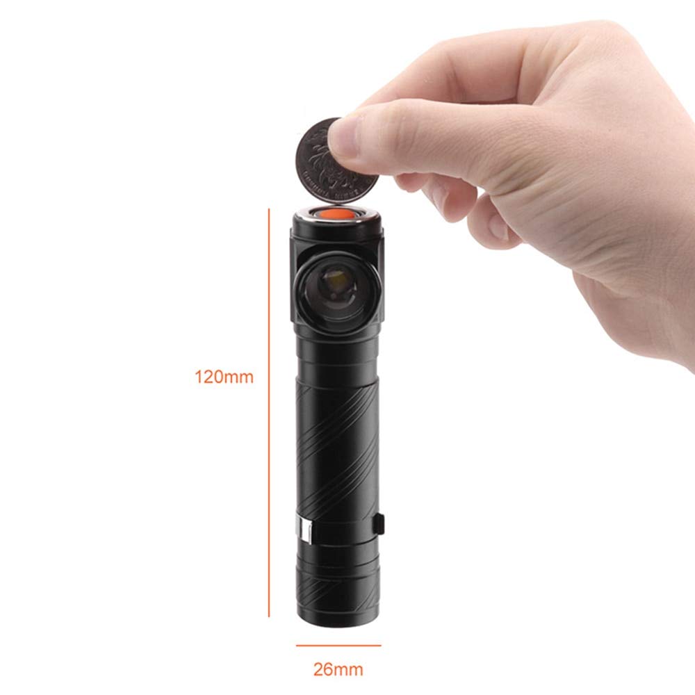 Faro LED Recargable multifunción Linterna LED T6 Faro Impermeable se Puede Utilizar como Linterna y luz de Trabajo