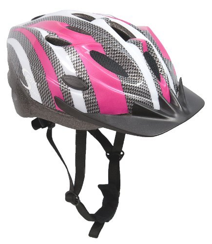 Sport Direct SH515 - Casco Juvenil (Talla 55-58 cm), Color Rosa y Plateado