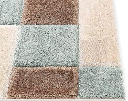Image of Carpet Mahal Presence Gorgeous Design of Super Soft Shaggy Carpet for Living Room, Bedroom, Hall and Anywhere in Home. [5x5 feet] Round.