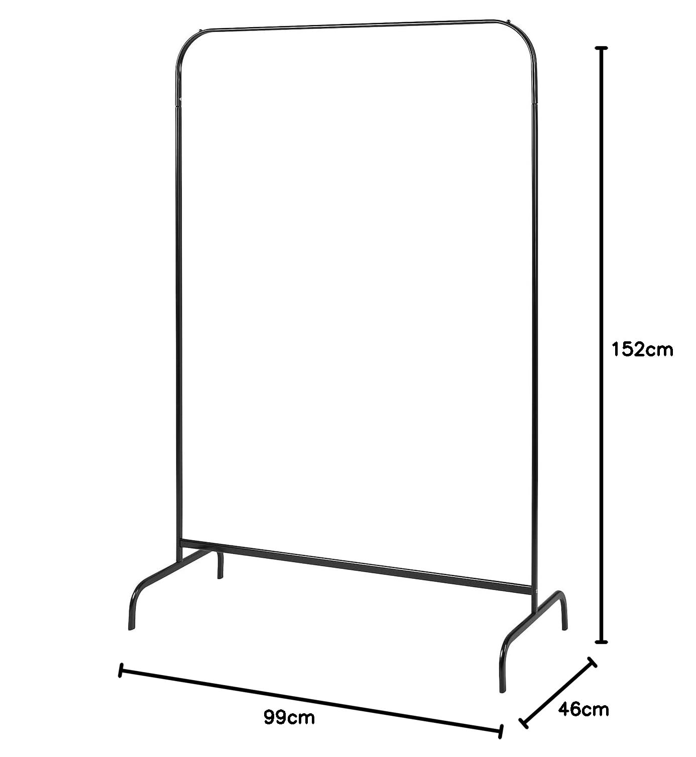イケア　MULIG ムーリッグ　シェルフユニット MULIG ムーリッグ 洋服ラック, ホワイト, 99x46 cm - IKEA