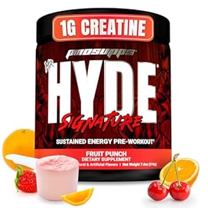PROSUPPS Mr. Hyde Signature Pre Workout Powder with Creatine, Beta Alanine & Caffeine – Performance, Energy & Endurance – Clean Fitness & Gym Supplements for Men & Women (Fruit Punch, 30 Servings)