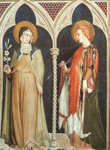 Tableau Sainte Claire Simone Martini pour remplacer un mur vide par une magnifique impression d'art