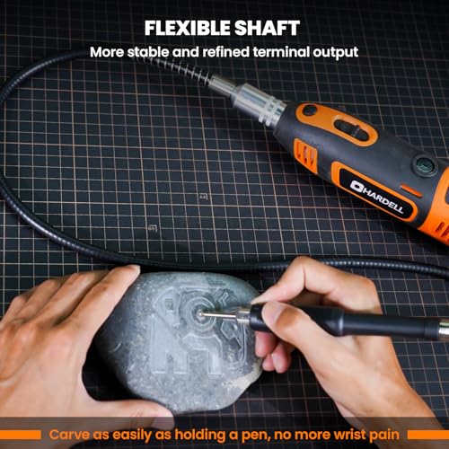 200W Corded Rotary Tool Kit with Fine Speed Control & Flex Shaft 8000-40000 RPM Digital Display, 155Pcs Accessories for Crafting, Cutting, Sanding, Polishing, Drilling, Carving, DIY Projects - Thumbnail 5