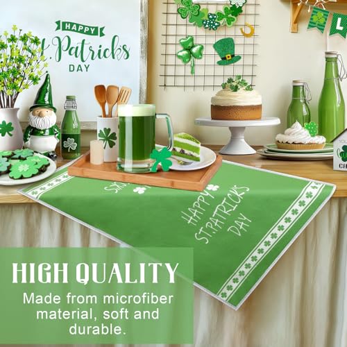 St-Patricks-Day-Kitchen-Towels-Dish-Towels-Green-Shamrock-Clover-Holiday-Hand-Towel-for-Kitchen-Polyester-Drying-Tea-Towel-Set-of-2-St-Patricks-Day-Spring-Decor-Housewarming-Irish-Gifts-17×26-Inch St Patricks Day Kitchen Towels Dish Towels Green Shamrock Clover Holiday Hand Towel for Kitchen Polyester Drying Tea Towel Set of 2 St Patricks Day Spring Decor Housewarming Irish Gifts 17×26 Inch