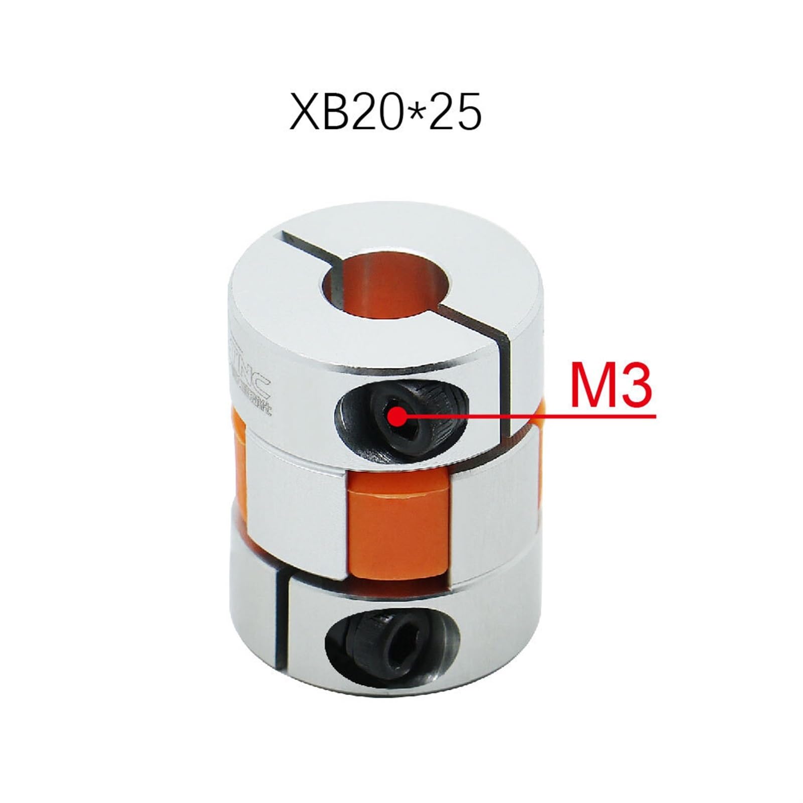 Acoplador LF de dos mandíbulas D20L25, acoplamiento de eje Flexible de ciruela de aluminio, Conector de Motor paso a paso, par nominal CNC de 3Nm máx. 6Nm, 1 Uds.(6x8)
