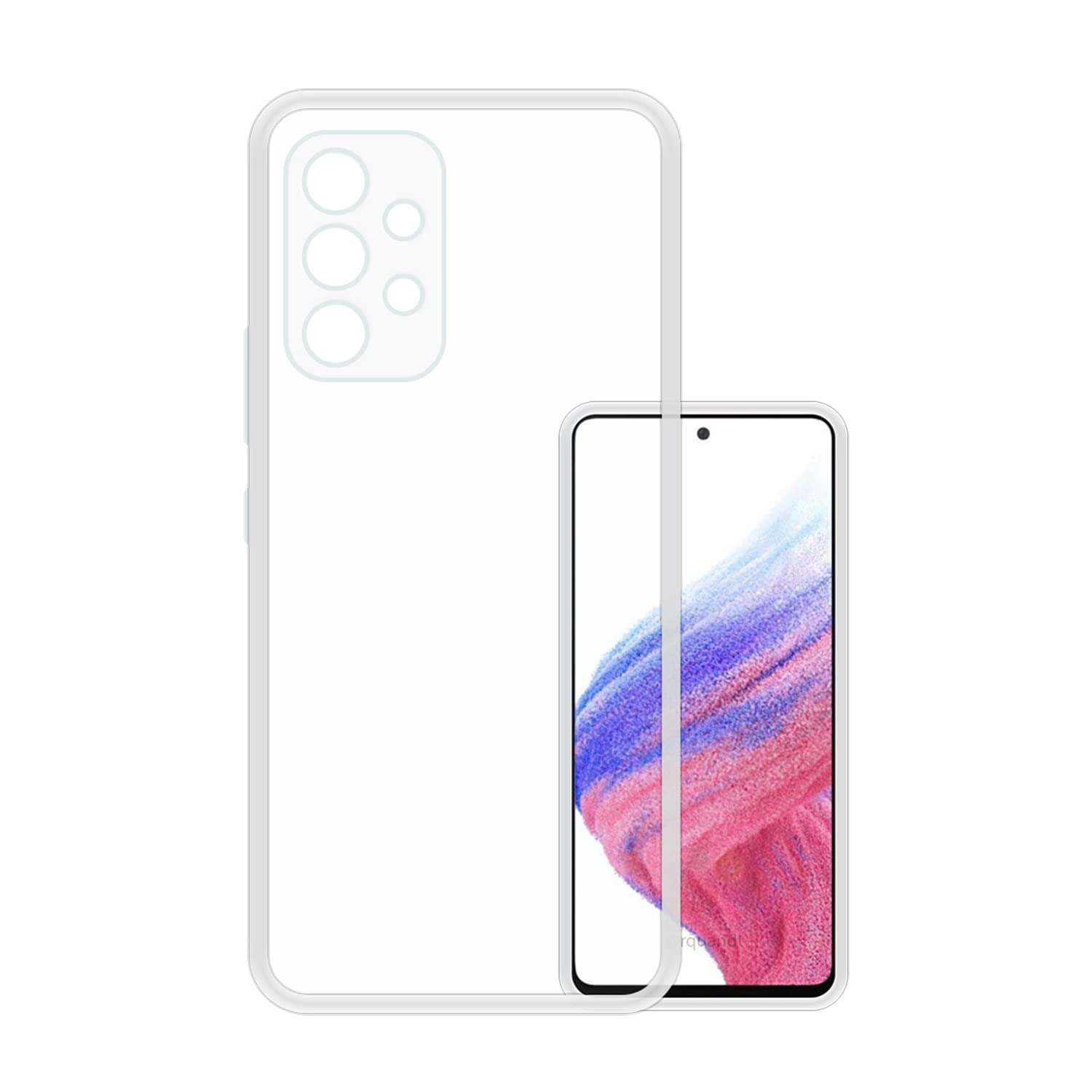 VIDO Transparent Back Case Cover for Samsung Galaxy A53 5G (Soft & Flexible & Camera Protection Back Case) (B09WRJ3GWX) Amazon Price History, Amazon Price Tracker