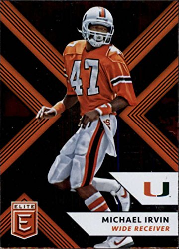 2018 Panini Elite Draft Picks #71 Michael Irvin Miami Hurricanes Football Card